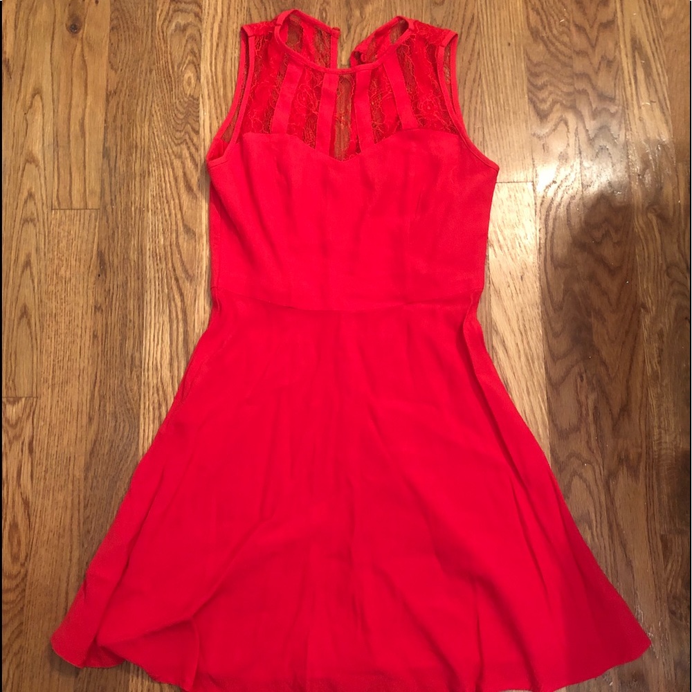 red dress